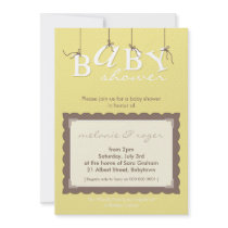 BABY SHOWER INVITES :: baby letters 7P