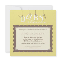 BABY SHOWER INVITES :: baby letters 7SQ