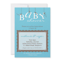 BABY SHOWER INVITES :: baby letters 8P