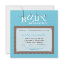 BABY SHOWER INVITES :: baby letters 8SQ