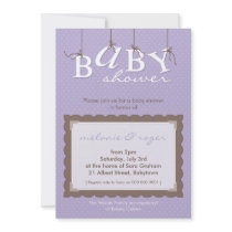 BABY SHOWER INVITES :: baby letters 9P