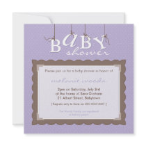 BABY SHOWER INVITES :: baby letters 9SQ
