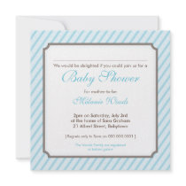 BABY SHOWER INVITES :: candy stripes 2SQ