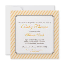 BABY SHOWER INVITES :: candy stripes 3SQ