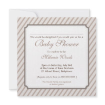 BABY SHOWER INVITES :: candy stripes 5SQ