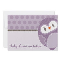 BABY SHOWER INVITES :: dancing owl 1L