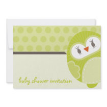 BABY SHOWER INVITES :: dancing owl 2L