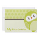 BABY SHOWER INVITES :: dancing owl 2L invitations