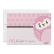 BABY SHOWER INVITES :: dancing owl 4L