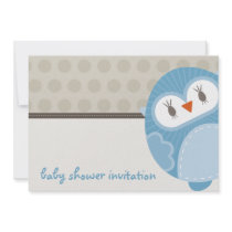 BABY SHOWER INVITES :: dancing owl 8L