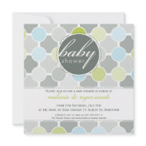 BABY SHOWER INVITES :: fizzy spots 1SQ