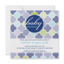 BABY SHOWER INVITES :: fizzy spots 6SQ