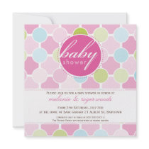 BABY SHOWER INVITES :: fizzy spots 9SQ