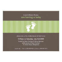 BABY SHOWER INVITES :: happy feet 13L