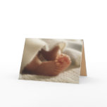 Baby Shower or Announcement Little Feet Greeting Cards