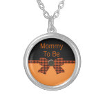 Baby shower orange et noir de batte pendentifs