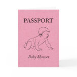 Baby Shower Passport Cards