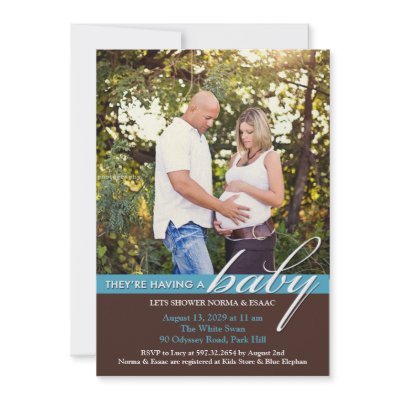 Baby Shower Photo Invitation by all_items