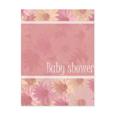 baby shower pink daisies by partypassion