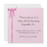 Baby Shower Polka Dot Pink Personalized Invitations
