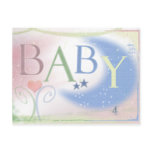 Baby shower postcard invitation
