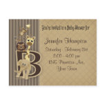 Baby Shower Safari in Browns Post Card