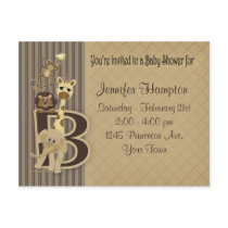 Baby Shower Safari in Browns Post Card