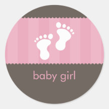 BABY SHOWER STICKER :: happy feet 1