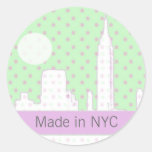 Baby Shower stickers - NYC theme