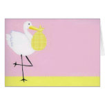 Baby Shower Stork-Pink Cards