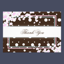 Baby Shower Thank You Card - Pretty Cherry Blossom invitations