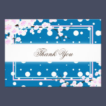 Baby Shower Thank You Card - Pretty Cherry Blossom invitations