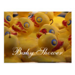 Baby Shower Yellow Ducks Postcard