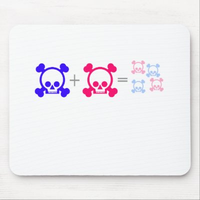 baby skulls mouse mat by shopaholicchick