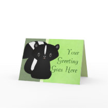 Baby Skunk Greeting Card