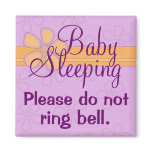 Baby Sleeping front door sign Fridge Magnet