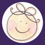 Baby Smiley Face Sticker stickers
