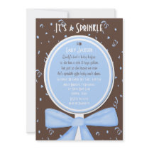 Baby Sprinkle Invitation -- Baby Boy Shower