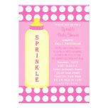 Baby Sprinkle Invitation - Bottle Baby Girl Shower