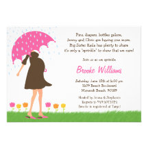 Baby Sprinkle Shower Invitation for Baby Girl