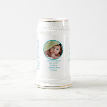 Baby Stein Baby Photo Birth Stats and Poem Mug