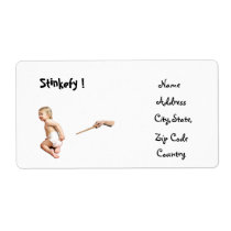 Baby Stinkefy!-address label labels
