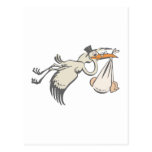 Baby Storch Klapperstorch stork Postkarten