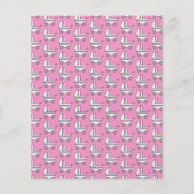 Baby Stroller Pattern on Pink. Flyers