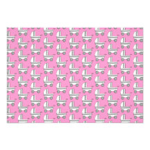 Baby Stroller Pattern on Pink. Invitation