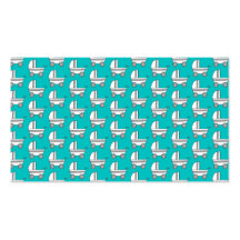 Baby Stroller Pattern on Teal. Business Cards