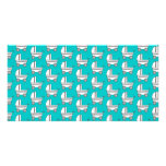 Baby Stroller Pattern on Teal. Picture Card