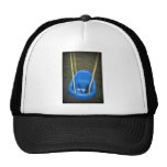 Baby swing on swingset, blue with yellow ropes hats
