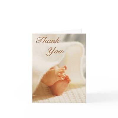 Baby Thank You card by photoinspiration