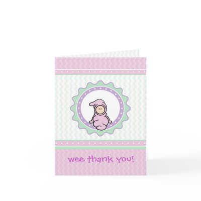 Baby Thank You Card - Easy to Customize by cutietoots